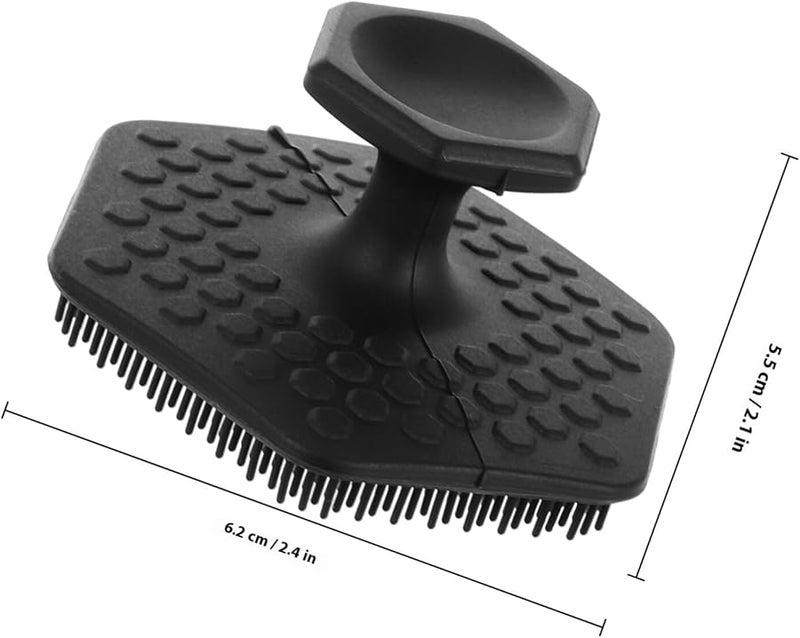 Black Silicone Facial Cleansing Brush Manual Exfoliator For Skin Care And Massage - Image 2